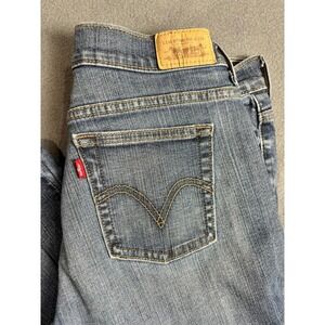 Levis 515 Bootcut Jeans Womens 6 Long Blue Denim Stretch Mid Rise Casual Classic